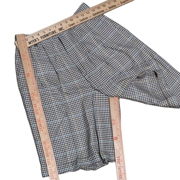 Ralph Lauren wool blend high waisted pleated plaid cuffed shorts women's size 10 - Picture 3 of 12